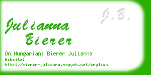 julianna bierer business card